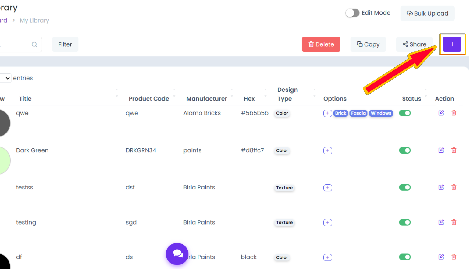 Create Layer Button