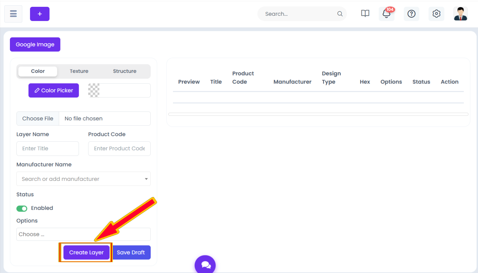 Create Layer Form