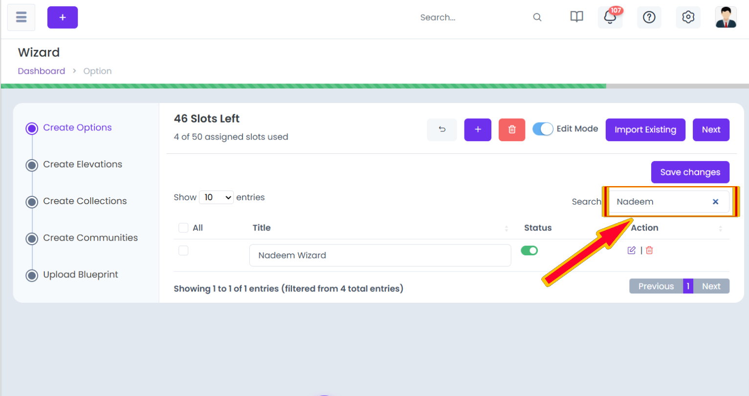 Search Options