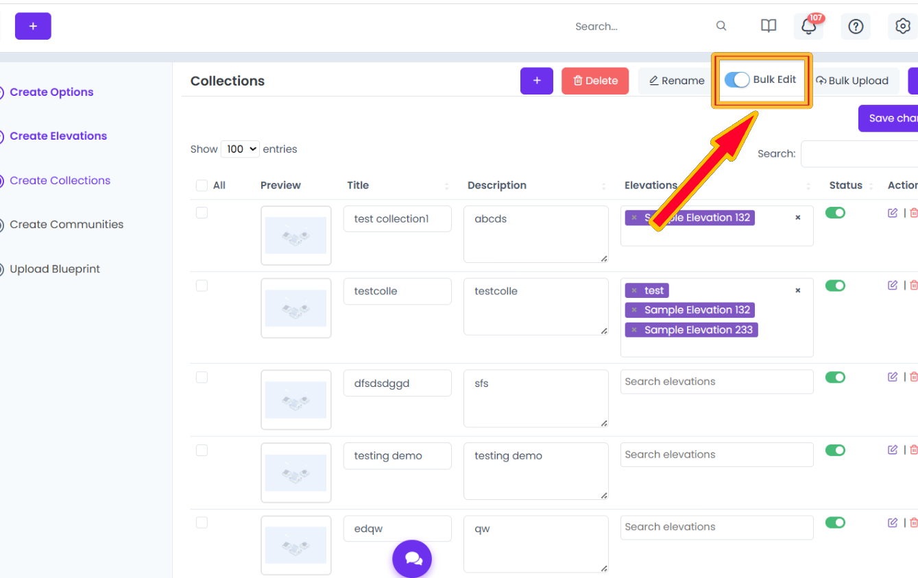 Bulk Edit Collections